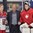 PLYMOUTH, MICHIGAN - APRIL 6: Czech Republic's Petra Herzigova #6 and Switzerland's Florence Schelling #41 are presented with the player of the game awards during relegation round action at the 2017 IIHF Ice Hockey Women's World Championship. (Photo by Minas Panagiotakis/HHOF-IIHF Images)

